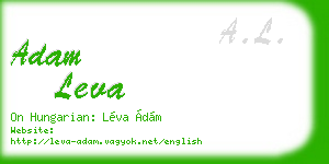 adam leva business card
