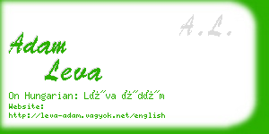 adam leva business card
